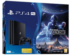 Consola Sony PlayStation 4 Pro 1TB + Star Wars Battlefront II (Neagra) foto