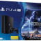 Consola Sony PlayStation 4 Pro 1TB + Star Wars Battlefront II (Neagra)