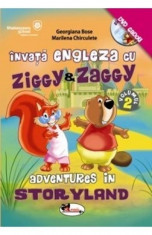 Invata engleza cu Ziggy&amp;amp;Zaggy - Vol. 2 (+DVD) | Georgiana Bose, Marilena Chirculete foto