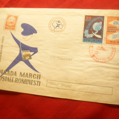 Plic FDC Ziua Marcii Postale 1961