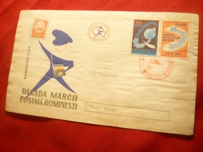 Plic FDC Ziua Marcii Postale 1961 foto