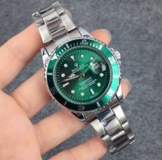 CEAS ROLE&amp;#039;X ELEGANT LUX SUBMARINER SILVER&amp;amp;GREEN-REDUSNOU-CALITATEA1-POZE REALE foto