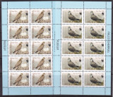 Kirghistan 2009 fauna pasari WWF 4 kleib. MI 579- 582 MNH w50, Nestampilat