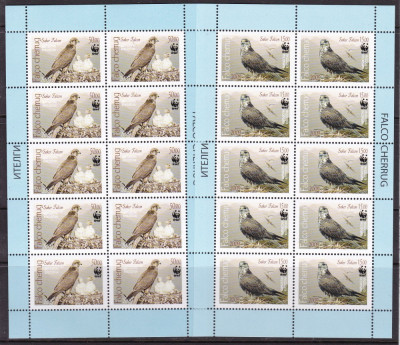 Kirghistan 2009 fauna pasari WWF 4 kleib. MI 579- 582 MNH w50 foto