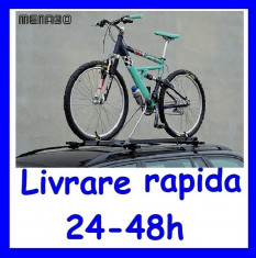 Suport BICICLETA MENABO Huggy Lock cu prindere pe barele de portbagaj IS-07933 foto