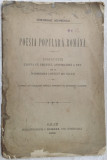 Cumpara ieftin GHEORGHE ADAMESCU - POESIA POPULARA ROMANA (DISERTATIE) [GALATI, 1893]