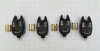 Set 4 Avertizori Pescuit Digitali TLI01 Negru Mufa Jack Rezistent Apa