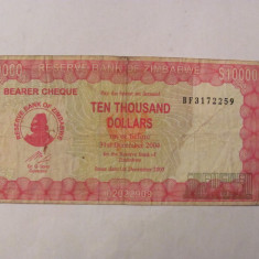 CY - 10000 dollars dolari 2003 Zimbabwe