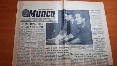 ziarul munca 1 octombrie 1961- foto cu magazinele aprozar din piata unirii foto