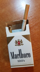 ambalaj tigari marlboro din anii &amp;#039;70-&amp;#039;80 - de colectie,contine si o tigare veche foto