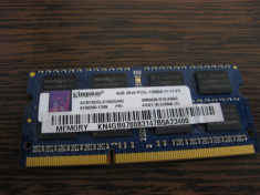 ram laptop 4 gb ddr3 KINGSTON 1600 mhz 2Rx8 PC3L-12800S-11-11-F3 , LOW voltage foto