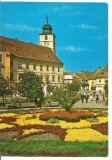 (A)carte postala(marca fixa)-SIBIU-vedere, Circulata, Fotografie