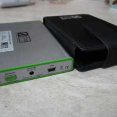 HARD DISK EXTERN IDE 2,5'' 250 GB CHILI GREEN IMPECABIL CU 2 ORE DE FUNCTIONARE