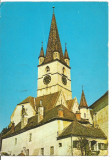 (A)carte postala(marca fixa)-SIBIU-Catedrala evanghelica, Circulata, Fotografie