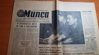 ziarul munca 1 octombrie 1961- articolul &amp;quot; oameni din campia banateana &amp;quot; foto