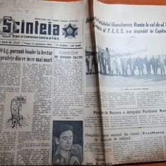 ziarul scanteia 3 noiembrie 1961-finalizarea constructiei pavilionului romexpo
