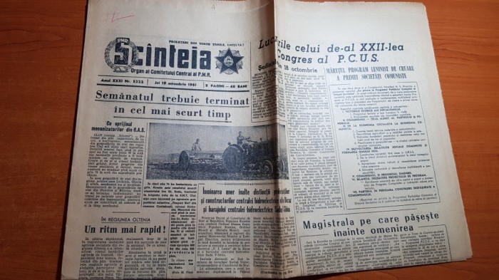 ziarul scanteia 19 octombrie 1961-ce spun constructorii de locuinte din bacau