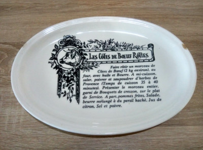 2 Platouri Gien - Les Cotes De Boeuf Roties - Made in Franta foto