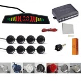 Senzori parcare afisaj display LED avertizare sonora fata spate kit 8 pe set