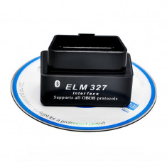 Interfata diagnoza Elm327 mini bluetooth OBDII OBD2 + CD (v.75) foto