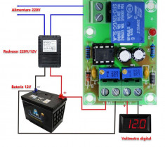 Controler incarcare baterie 12V foto