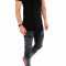 Tricou negru FASHION lung - tricou barbati - tricou slim fit - A1308 P3-3