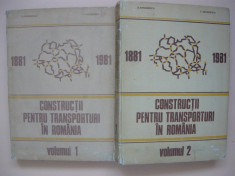 iORDANESCU / GEORGESCU - CONSTRUCTII PENTRU TRANSPORTURI IN ROMANIA - 2 VOLUME foto