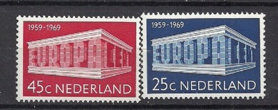 OLANDA 1969 &amp;ndash; EUROPA CEPT, serie MNH, MT19 foto