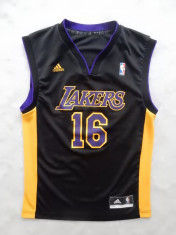 Tricou Adidas NBA Lakers. Marime S, vezi dimensiuni exacte; impecabil, ca nou foto