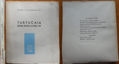 Maior Sandovici , Turtucaia , ideologie militara in ultimul veac , 1938 , ed. 1 foto