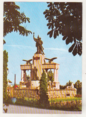 bnk cp Drobeta Turnu Severin - Monumentul eroilor - necirculata - marca fixa foto