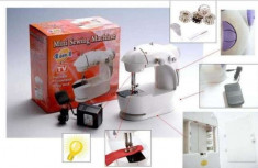 Masina de cusut electrica Mini Sewing Machine portabila cu bec foto