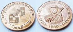 MONEDA LOCALA SUEDIA 10 KR KRONOR 1980 VANATOARE ** foto