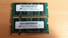 KIT Memorie Laptop Micron Sodimm PC2 DDR2 4 GB 800 Mhz 2 x 2 GB Garantie 12 Luni foto