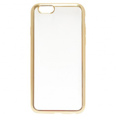 Husa protectie IMPORTGSM pentru Apple iPhone 6/6S, Silicon, Capac Spate, Metallic, Aurie foto