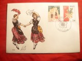 Plic FDC Europa CEPT 1981 - Folclor - Monaco