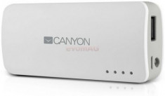 Acumulator extern Canyon CNE-CPB44W, 4400 mAh, 1 USB, Universal (Alb) foto