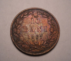 10 bani 1867 heaton foto