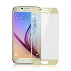 Folie protectie sticla securizata 4D ecran Samsung Galaxy A3 (2017) GOLD foto