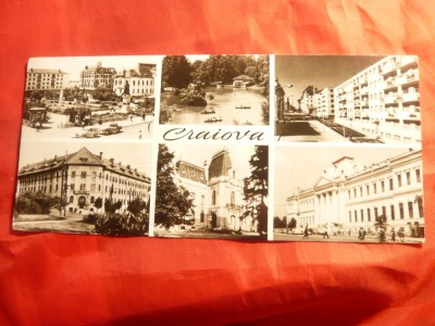 Ilustrata Craiova cu 6 vederi circulat 1967 foto