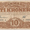 DANEMARCA 10 KRONER COROANE 1942 VF