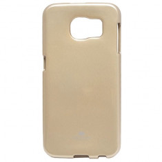 Husa protectie MERCURY GOOSPERY pentru Samsung Galaxy S6 (G920), Silicon, Capac Spate, I-Jelly Case, Aurie foto