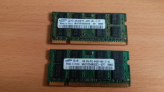 M-118.KIT Memorie Laptop Samsung Sodimm PC2 DDR2 4 GB 800 Mhz 2 x 2 GB foto