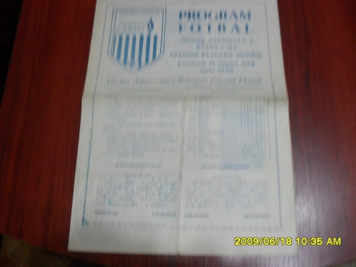 Program Flacara A. Moreni - Petrolul Pl.