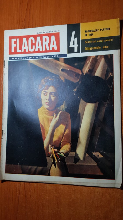 revista flacara 25 ianuarie 1964-art. despre innsbruck 1964,schiorii in bucegi