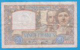 (1) BANCNOTA FRANTA - 20 FRANCS 1941 (18 SEPTEMBRIE 1941)