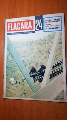revista flacara 12 iunie 1965-articolul 400.000 volti pe valea oltului foto
