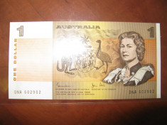 Australia - 1 Dollar ND 1974-1983 - sign. Johnson Stone P.42d - UNC foto
