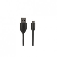 Cablu date HTC, USB la MicroUSB, 1m, Negru foto