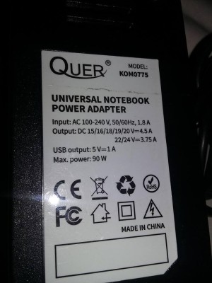 Incarcator laptop Quer KOMO,Adaptor Universal QUER KOMO 775,Transport GRATUIT foto